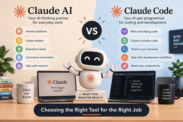 Claude AI vs Claude Code-Choosing the Right Tool for the Right Job